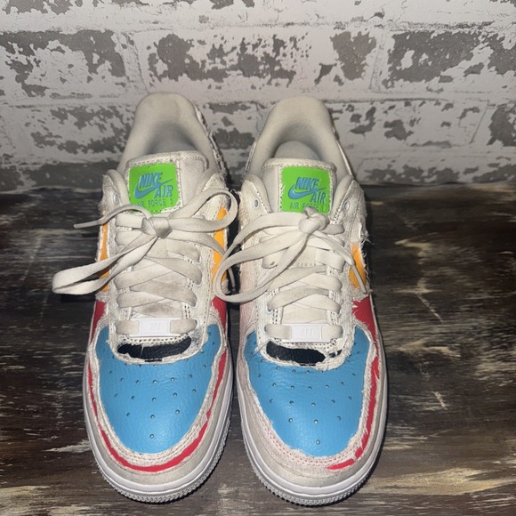Nike Women's Air Force 1 Reveal Tearaway‎ CJ1650-100 US 6.5 Multicolor Sneakers - Picture 1 of 8
